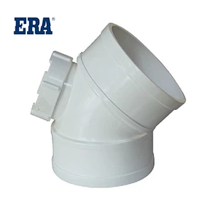 PVC PIPE SYSTEM DRAINAGE FITTINGS 45° ELBOW(WITH INSPECTION PORT)