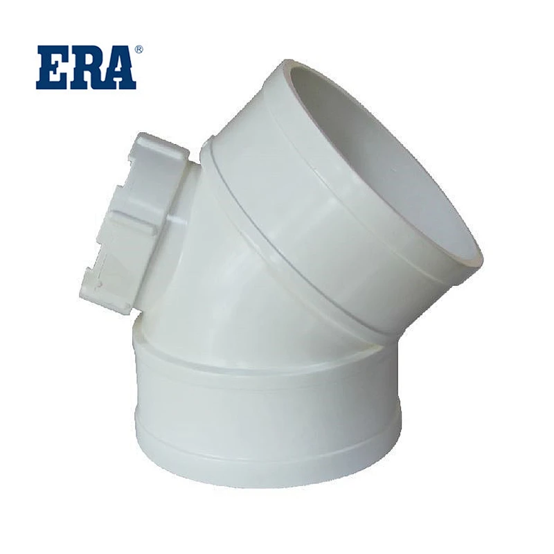 PVC PIPE SYSTEM DRAINAGE FITTINGS 45° ELBOW(WITH INSPECTION PORT)