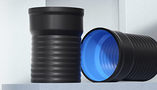 HDPE three-layer wall composite reinforced pipe