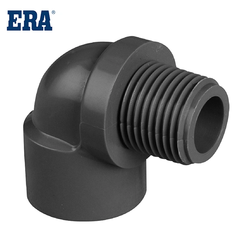Tube Fittings pvc 90 degree male thread elbow M/F BS standard