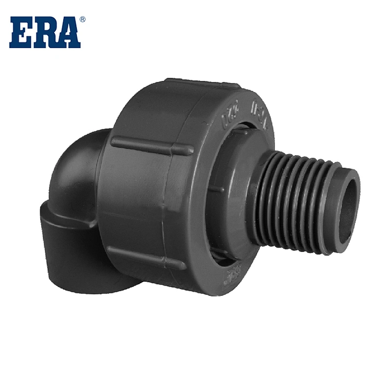 BSPT PVC 90 Degree Male Thread Elbow With 1/2-inch W/Union