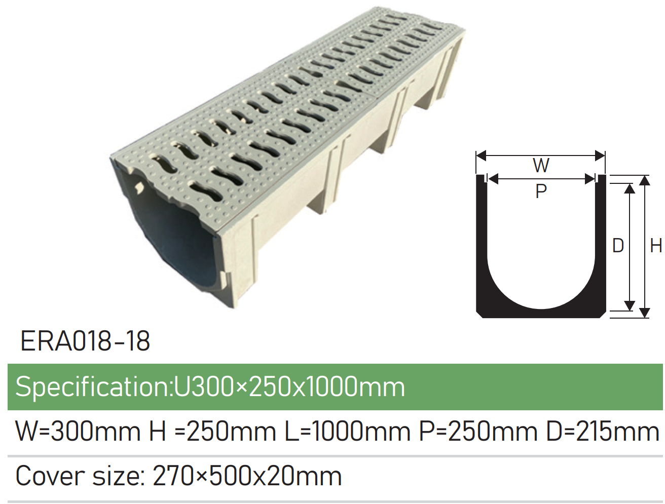 Composite Drain Channel