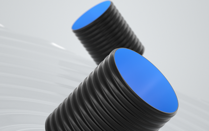 HDPE double wall corrugated pipe