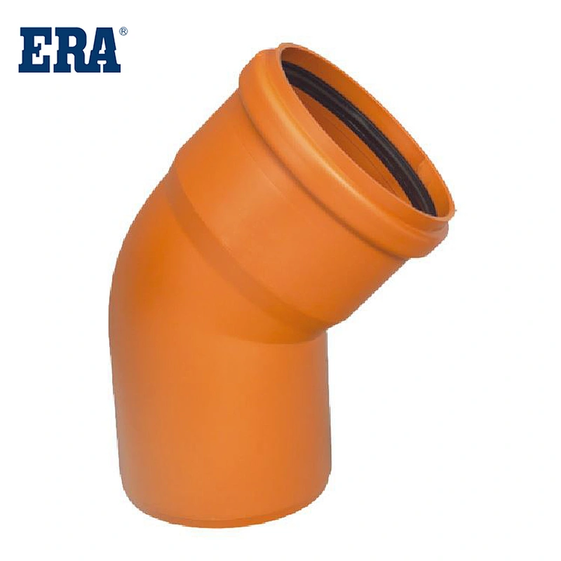 PVC 30° ELBOW WITH SINGLE SOCKET RUBBER