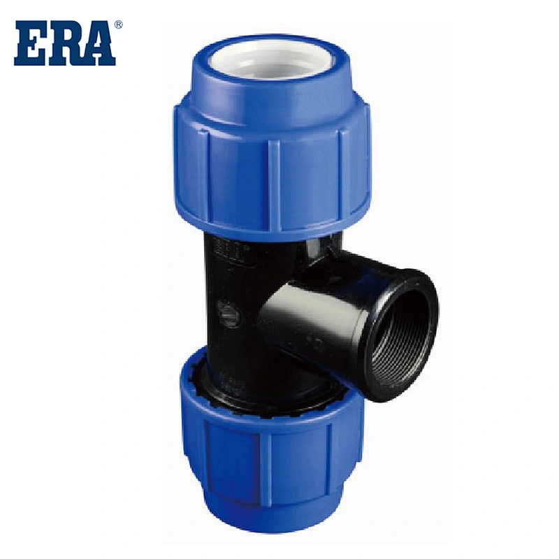 Hot selling PP compression fittings female thread tee