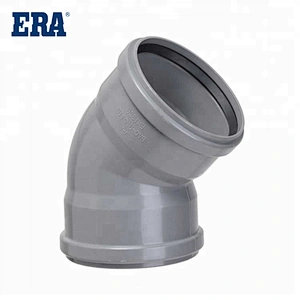 PVC 45° ELBOW WITH TWO RUBBER RINGS