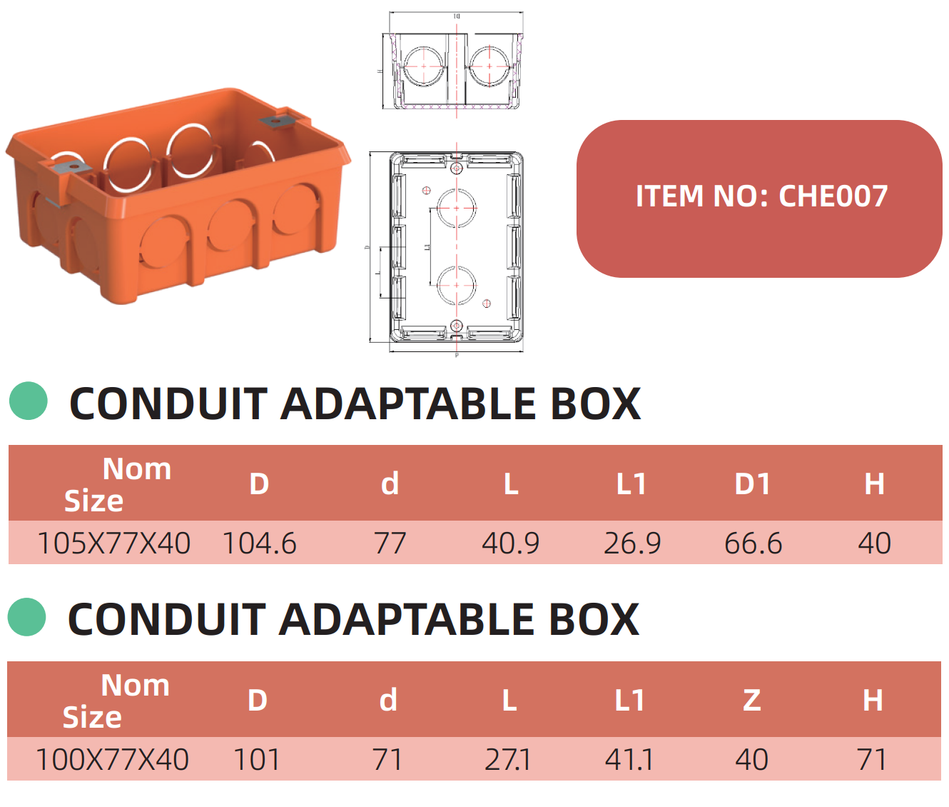 Conduit Adaptable Box