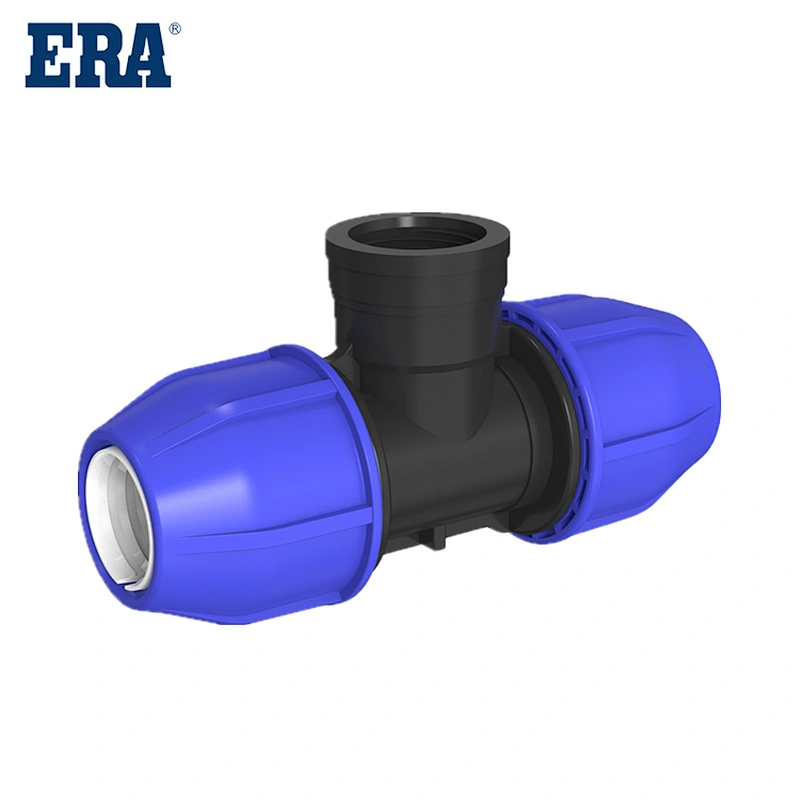 PP Compression Fitting Female Thread Tee