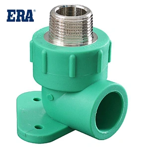 PPR MALE THREAD ELBOW WALL PLATE
