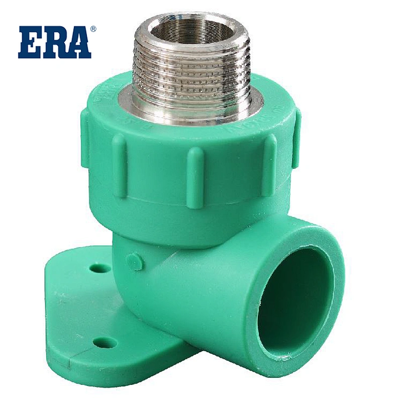 PPR MALE THREAD ELBOW WALL PLATE