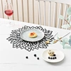 silver pvc placemats