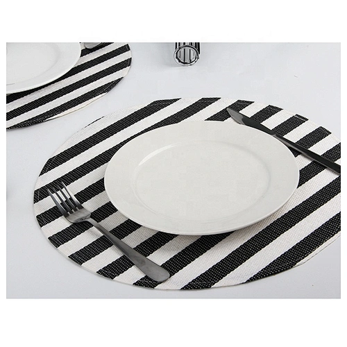manteles individuales tejidos para mesa de comedor de lujo