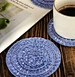 Tecido para animais de estimação redondo outros enfeites de casa para decoração de mesa de inverno