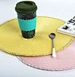 plastic round dinner table doily