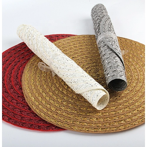 mantel redondo trenzado mantel PP PET con estilo ins