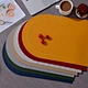 custom Oval leather Placemat