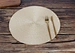custom woven rattan placemat with fruit