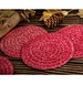 Hot Sale Pet Fabric Round Pet Other Home Decor For Winter Table Decorations