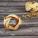 Anillo de servilleta de mesa tejido a mano de restaurante de paja de trigo tejido a mano de fábrica