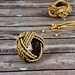 Anéis de guardanapo tecidos decorativos de ervas marinhas naturais de alta qualidade