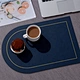 custom Oval leather Placemat