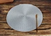 custom woven rattan placemat with fruit