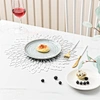 silver pvc placemats