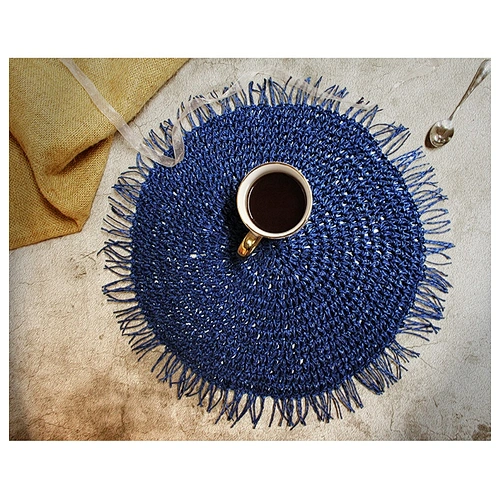 Manteles desechables tejidos crochet flecos para fiestas y aire libre