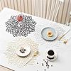 silver pvc placemats