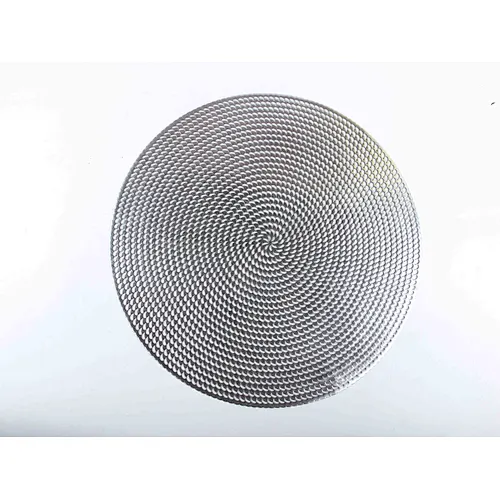silver pvc placemats