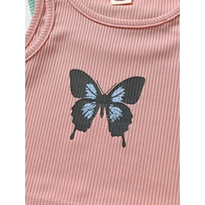 Cami Shirt With Shorts Children Sleepwear Pijama Girl Cotton Kids Girl Pajama Set