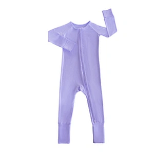 Graphic Contrast Infant Newborn Short Sleeved Viscose Made From Bamboo Baby Rompers