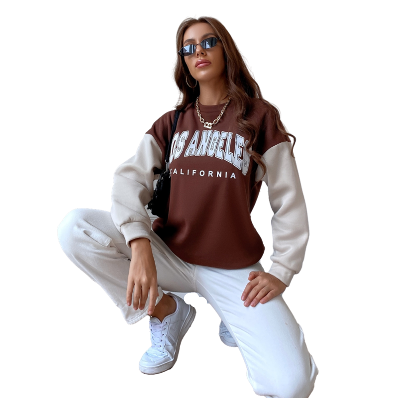 Wholesale Fashionable Zipper Woman Sweatshirts Girls Cotton Custom Stringless Hoodie Sets For Women