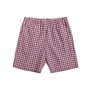 New Arrival Plaid Short Pyjama Sleepwear Bamboo Breathable Bottoms Cotton Plaid Men Short Pajamas