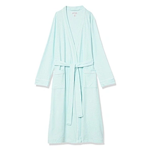 Women's Lightweight Soft Kimono Bath Robe Cotton Calf-Length Waffle Robe