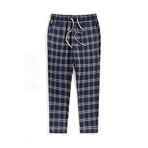 Soft Cotton Pyjama Lounge Pants Casual Custom Men Plaid Pajama Pants
