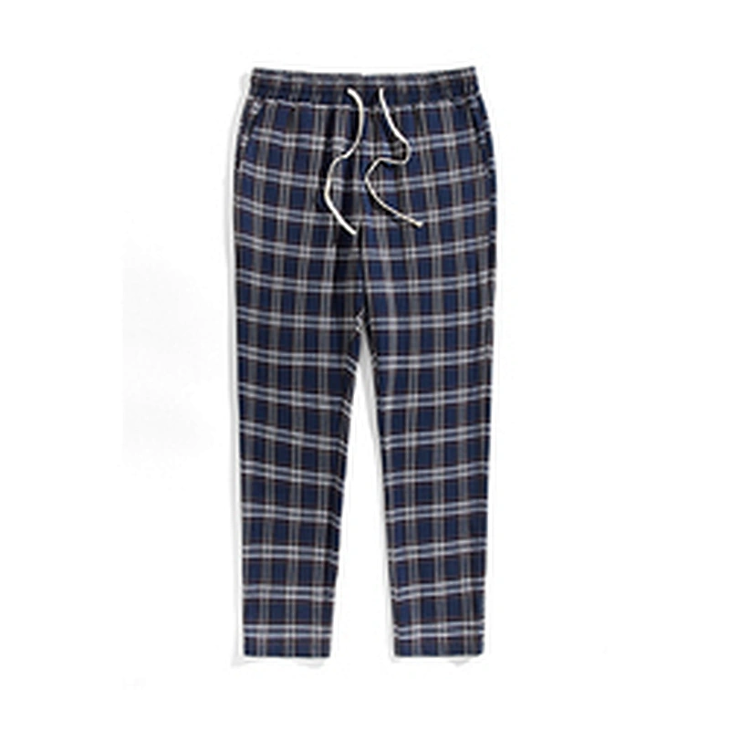 Soft Cotton Pyjama Lounge Pants Casual Custom Men Plaid Pajama Pants