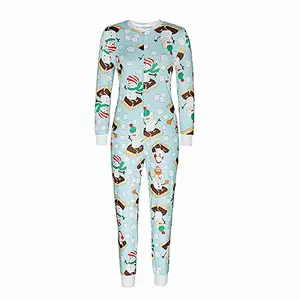Wholesale Sexy Women Long Sleeve Zipper Jumpsuit Funny Letter Club Christmas Onesie Pajamas