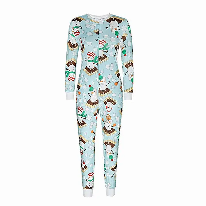 Wholesale Sexy Women Long Sleeve Zipper Jumpsuit Funny Letter Club Christmas Onesie Pajamas