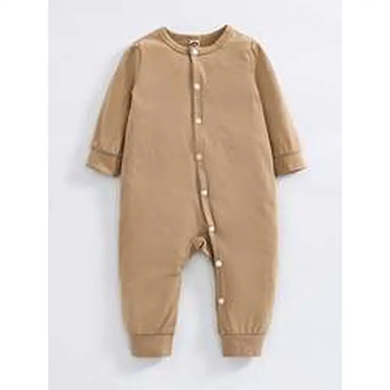 Wholesale Baby Onesie Button Baby Boy Jumpsuits Knit Pajama Blank Cotton 100% Baby Rompers