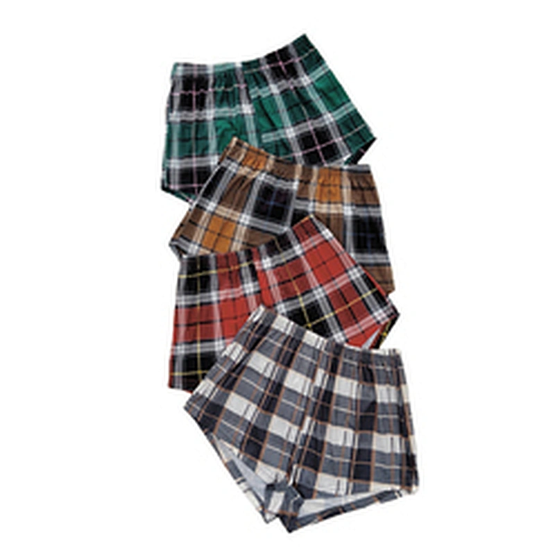 OEM Casual Plaid Women's Pajama Shorts Tartan Print Sleeping Shorts