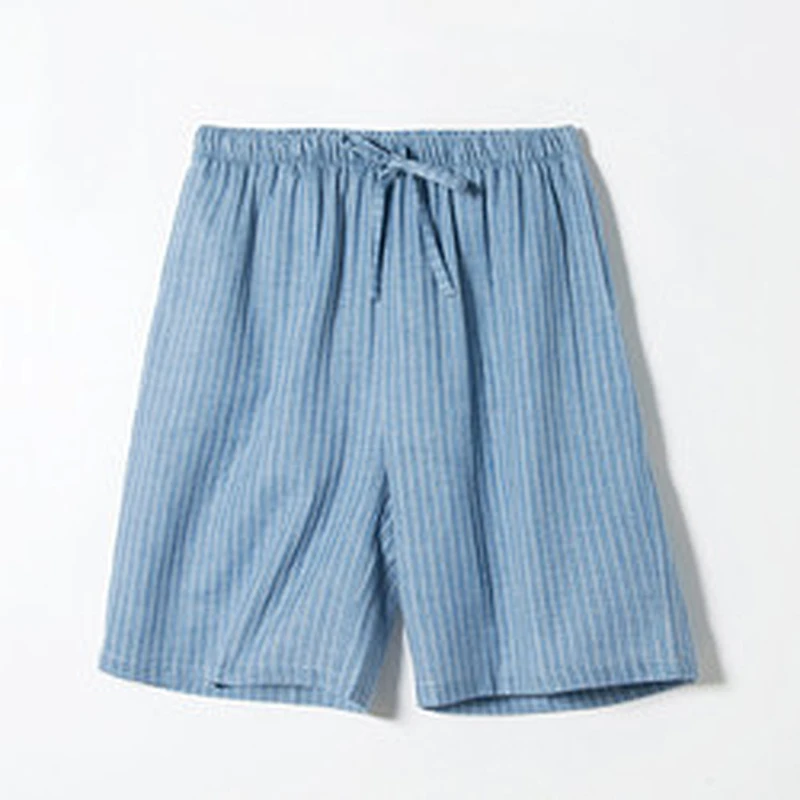 New Arrival Men's Plaid Sleep Bottoms Shorts Pijamas Summer Cotton Lounge Pants Men Pajama Pants