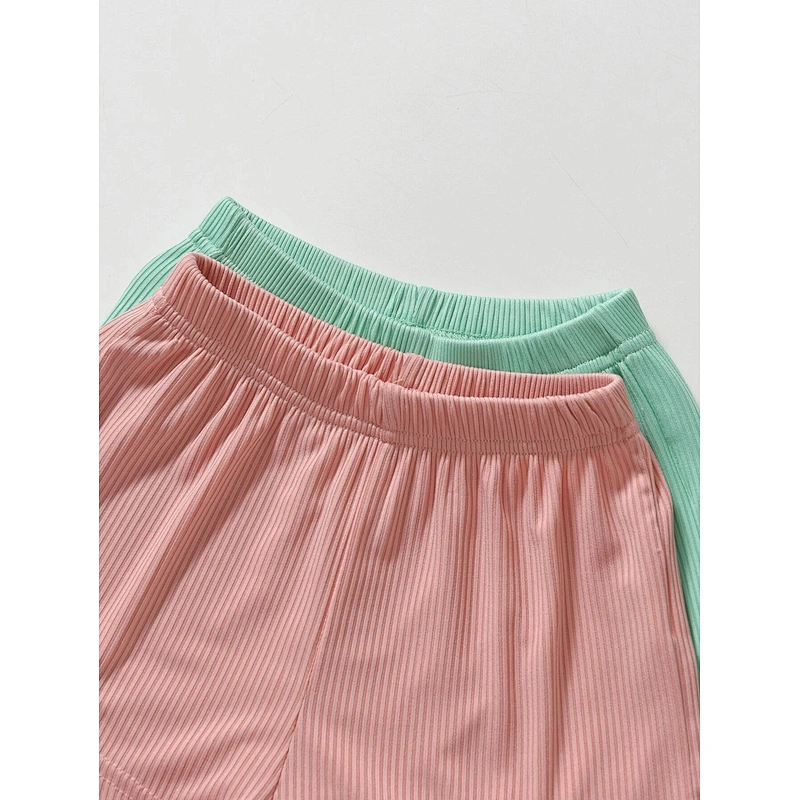 Cami Shirt With Shorts Children Sleepwear Pijama Girl Cotton Kids Girl Pajama Set