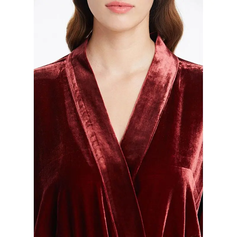 Wholesale Oversize Bathing Robe Velvet Dressing Gown Velvet Robe