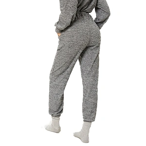 Navy Linen Loose PJ Pants Women With Front Slant Pockets And Back Patch Pocket Sleep Pajama Pants