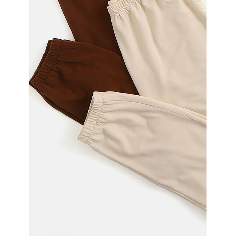 Scoop Neck Sleeveless Loungewear Solid Bodysuit & Pants Lounge Wear