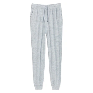 Wholesale Lady Pajama Bottom Pants High Waisted Soft Brushed Rayon Plush Knit Jogger Lounge Pants for Women