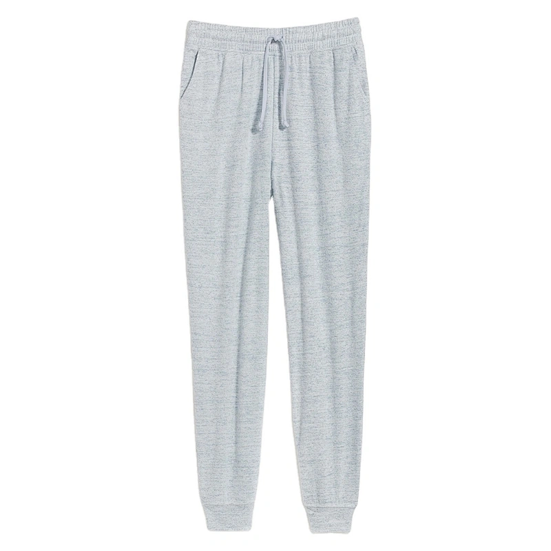 Wholesale Lady Pajama Bottom Pants High Waisted Soft Brushed Rayon Plush Knit Jogger Lounge Pants for Women