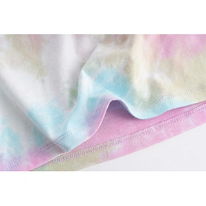 New Design Children Toddler Boys Cotton Sleep Wear Tie Dye Pajama Set for Kids
