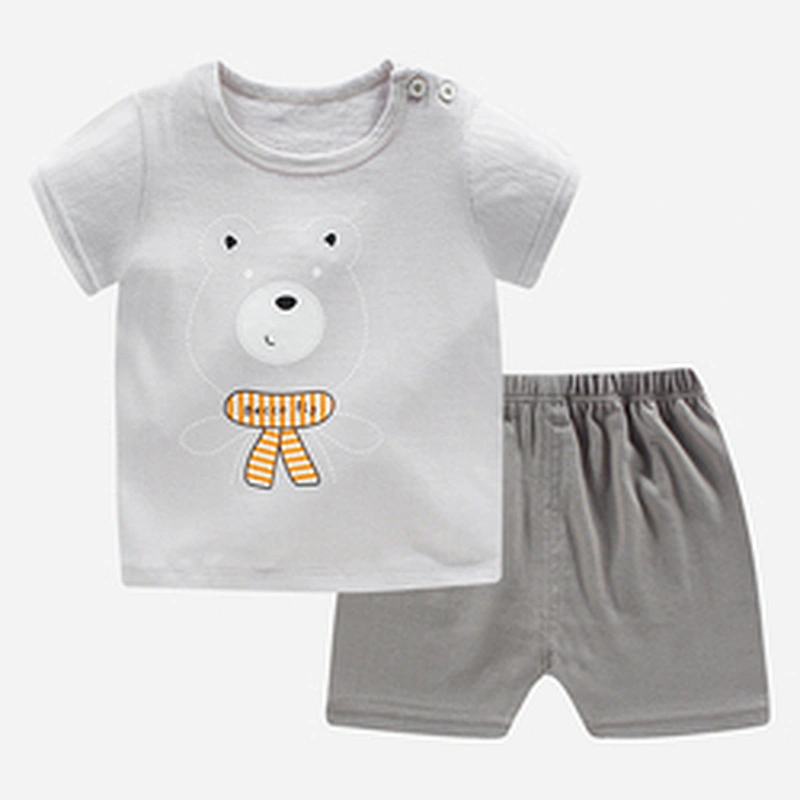 Summer Children's Short Sleeve T - Shirt Clothes Pure Cotton Baby Clothing Set